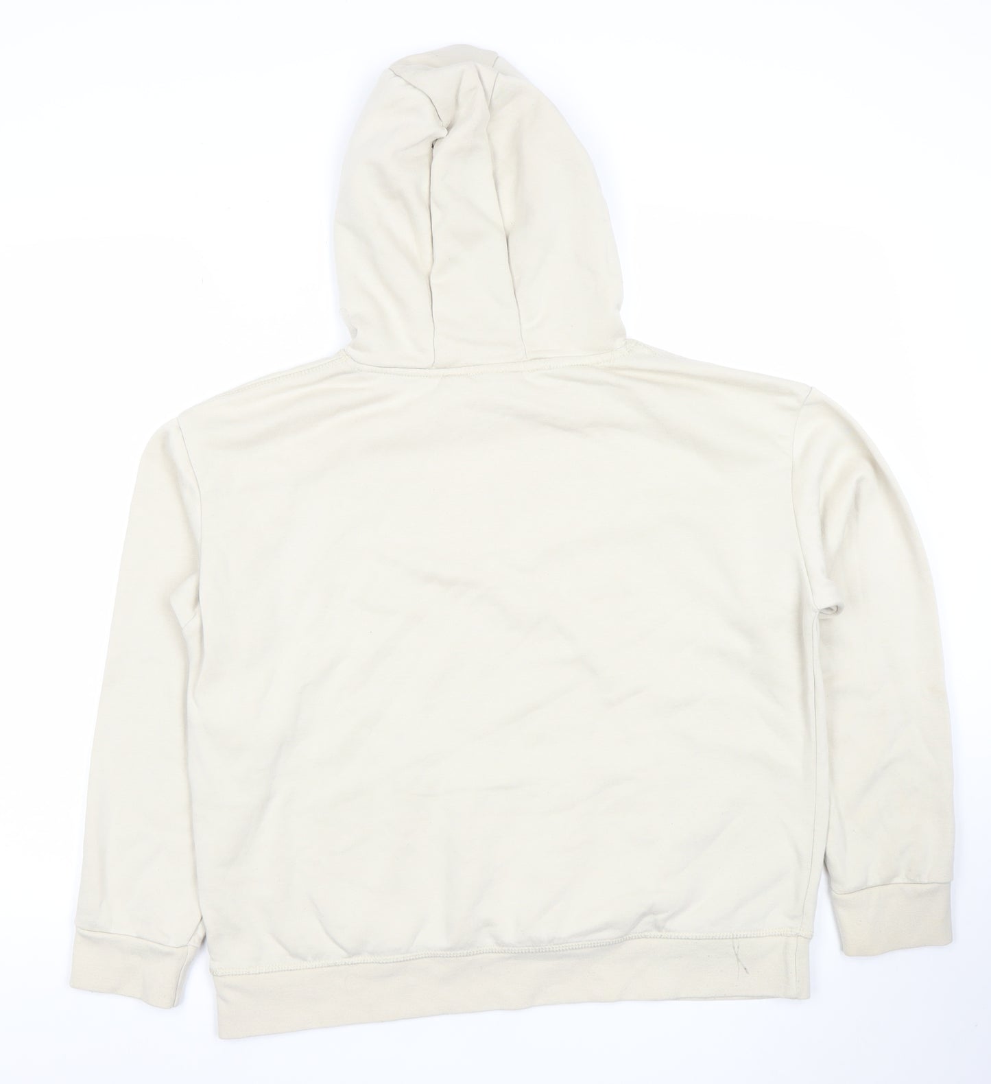 Primark Cares Women Beige Manifest Hoodie Size L Cotton Blend