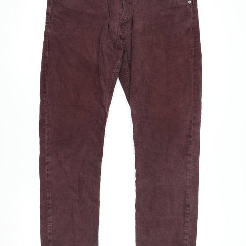 Marks and Spencer Men's Brown Slim Fit Corduroy Jeans 34W 29L