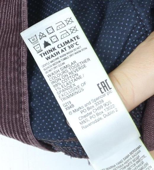 Marks and Spencer Men's Brown Slim Fit Corduroy Jeans 34W 29L