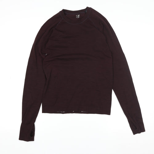 Sweaty Betty Women's Brown Long Sleeve Slim Fit Activewear Top S