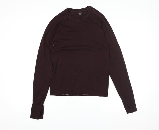 Sweaty Betty Women's Brown Long Sleeve Slim Fit Activewear Top S