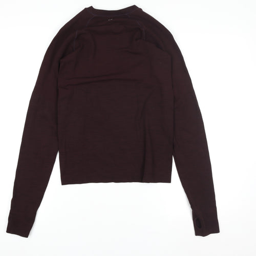 Sweaty Betty Women's Brown Long Sleeve Slim Fit Activewear Top S