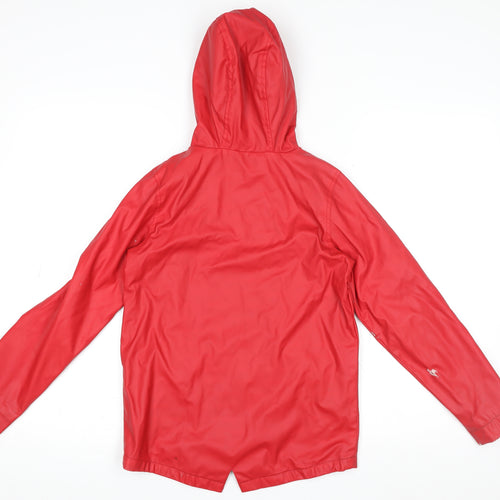 Peter Storm Boys Red Waterproof Hooded Rain Coat Jacket 9-10 Years