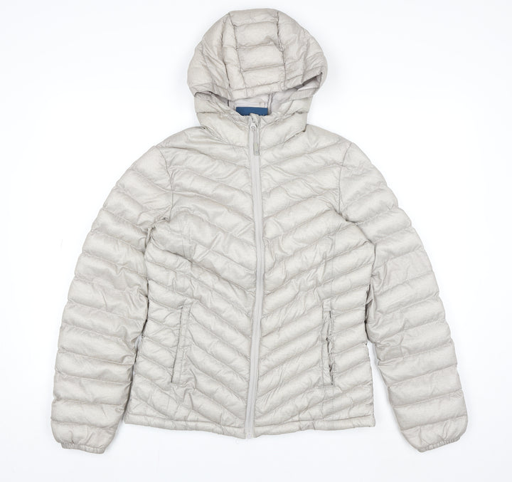 Mountain Warehouse Womens Grey Size 8 Hooded Puffer Jacket