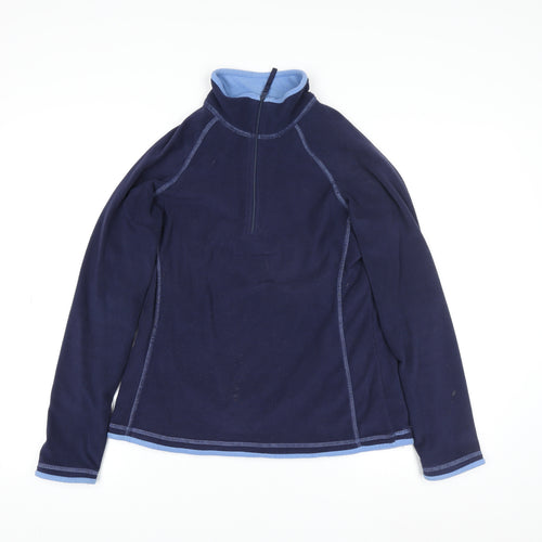 Mountain Warehouse Men's Blue Fleece Half Zip Jacket Size S