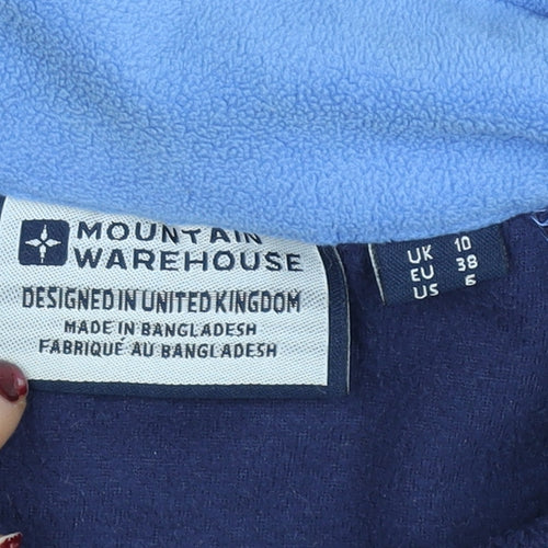 Mountain Warehouse Men's Blue Fleece Half Zip Jacket Size S