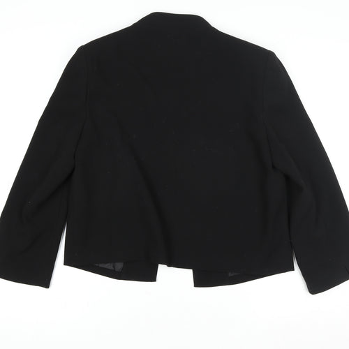 New Look Women’s Black Regular Fit Blazer UK 14 Single-Breasted Jacket