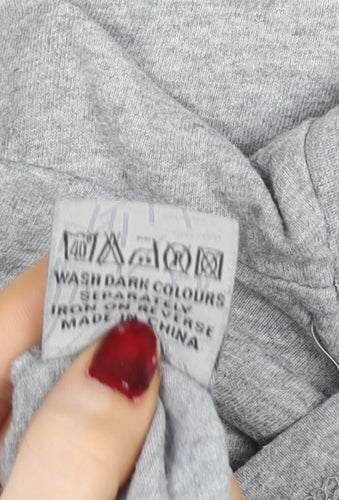 Kangaroo Poo Boys Grey & Navy Long Sleeve Graphic T-Shirt Age 9-10 Cotton