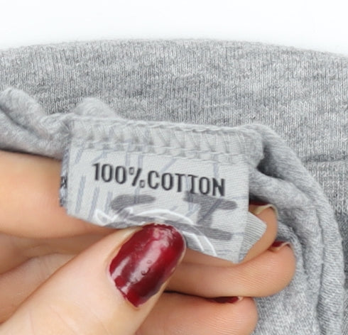 Kangaroo Poo Boys Grey & Navy Long Sleeve Graphic T-Shirt Age 9-10 Cotton