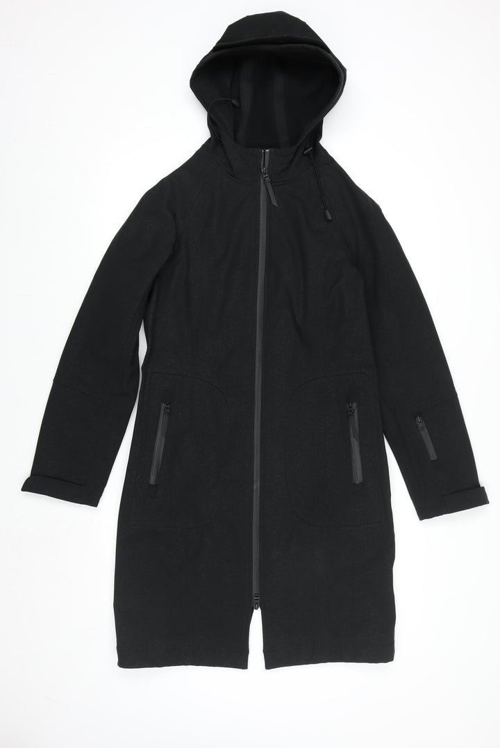 Marks and Spencer Men’s Black Hooded Softshell Rain Coat Size 36 Regular