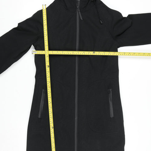 Marks and Spencer Men’s Black Hooded Softshell Rain Coat Size 36 Regular