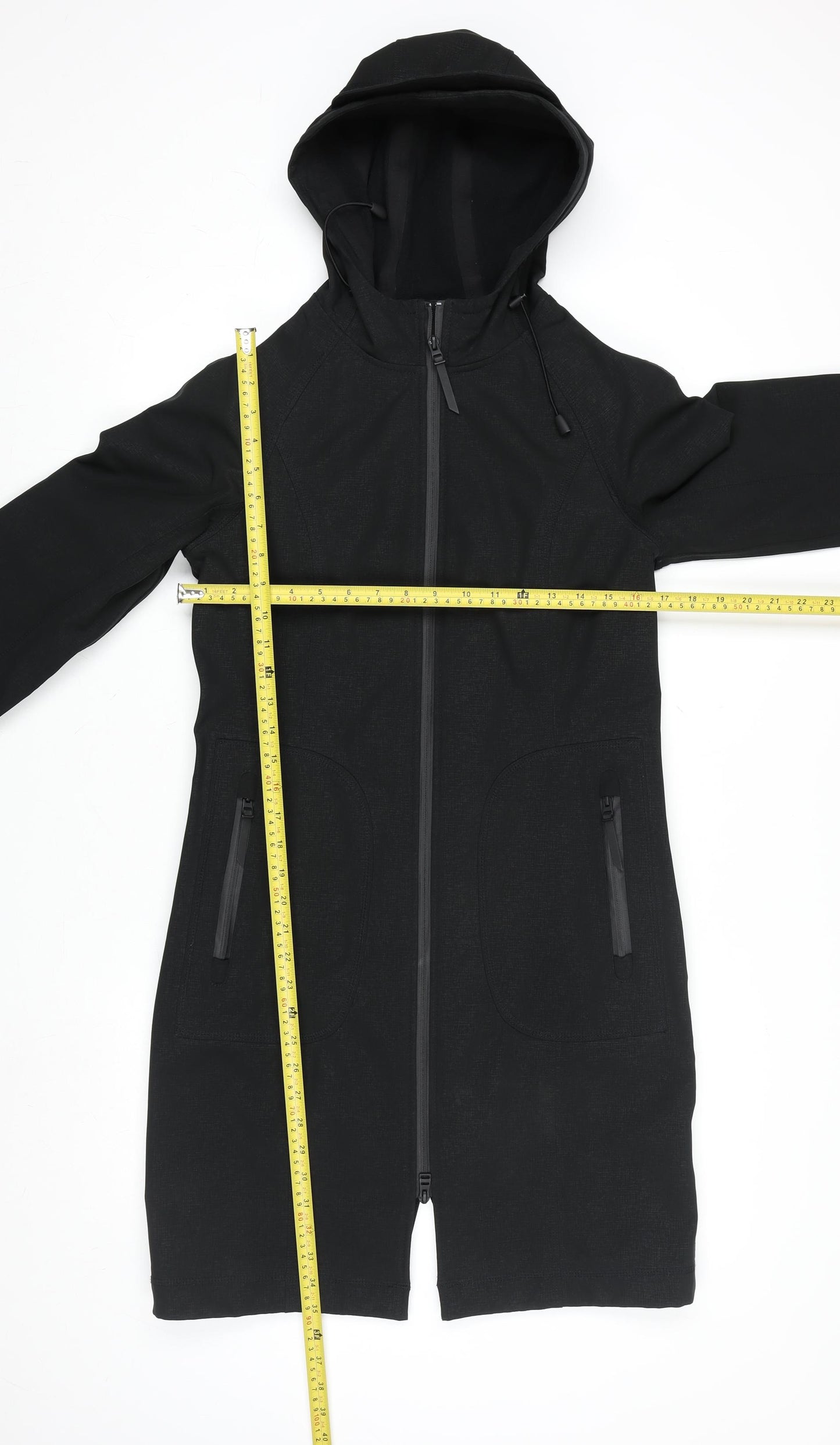 Marks and Spencer Men’s Black Hooded Softshell Rain Coat Size 36 Regular