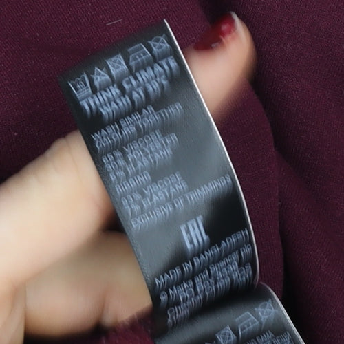 Marks and Spencer Women Berry Sweatshirt UK 14 Cotton Blend Pullover
