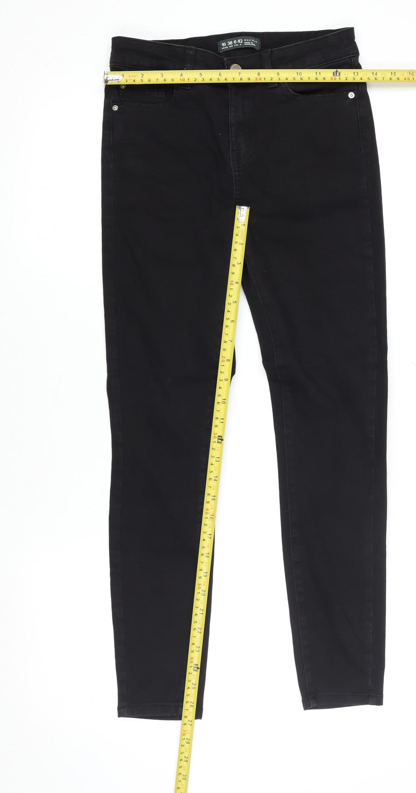 Denim Co Women Black Size 10 Skinny Stretch Leggings