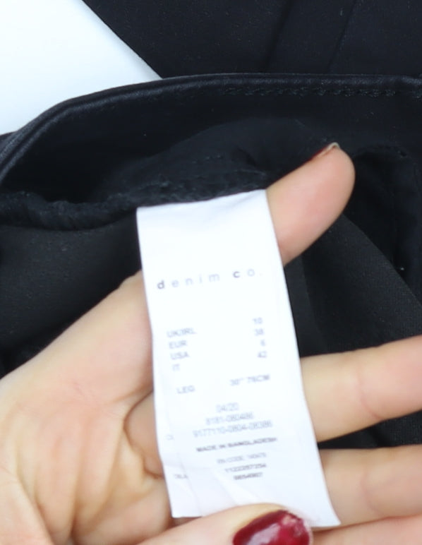 Denim Co Women Black Size 10 Skinny Stretch Leggings