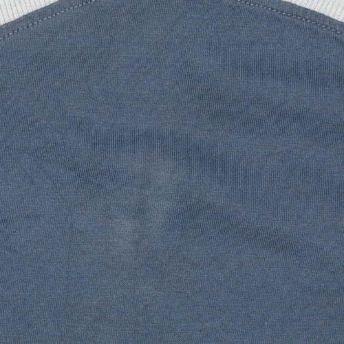 Fila Women’s Blue Crop Pullover Sweatshirt S Logo Long Sleeve