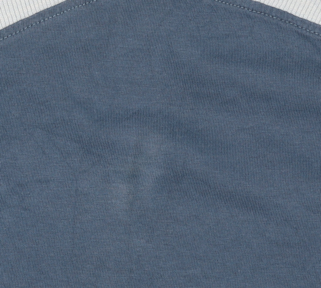 Fila Women’s Blue Crop Pullover Sweatshirt S Logo Long Sleeve