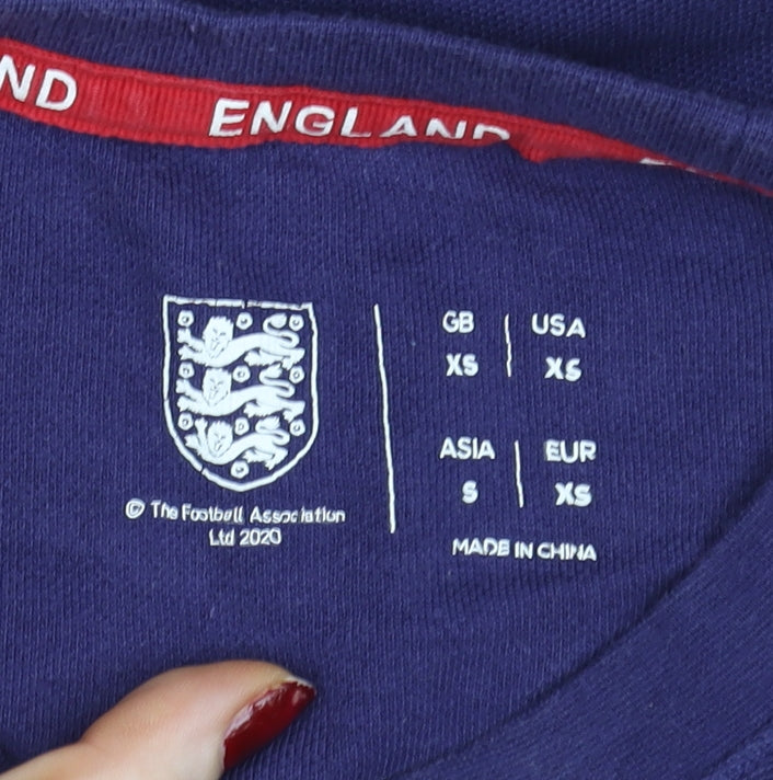 Fanatics England Men's Blue XS Cotton Football T-Shirt