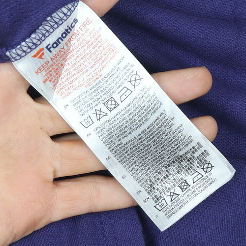 Fanatics England Men's Blue XS Cotton Football T-Shirt