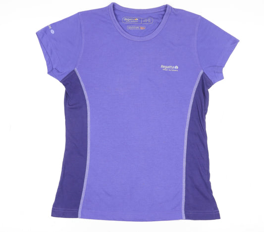 Regatta Womens Purple Size 10 Adventure Tech Active T-Shirt
