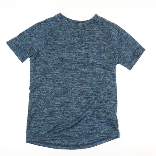 Under Armour Blue Teens M Loose Fit Active T-Shirt 100% Polyester