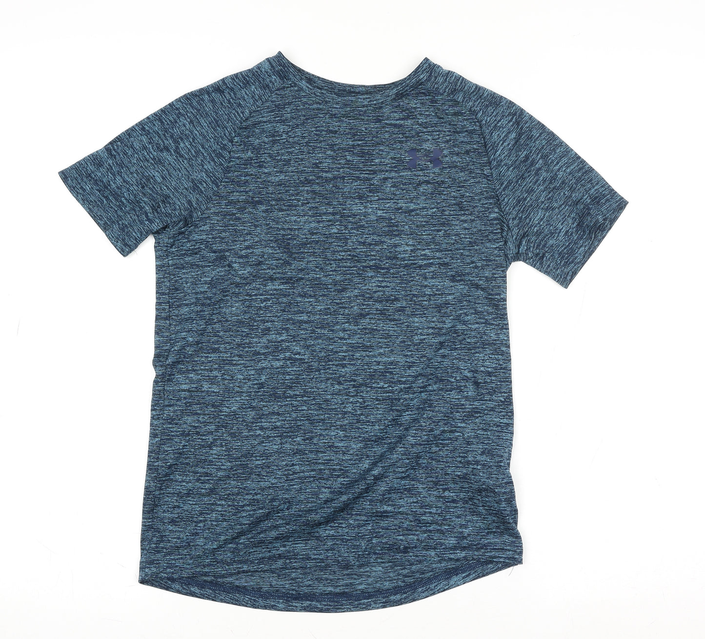 Under Armour Blue Teens M Loose Fit Active T-Shirt 100% Polyester