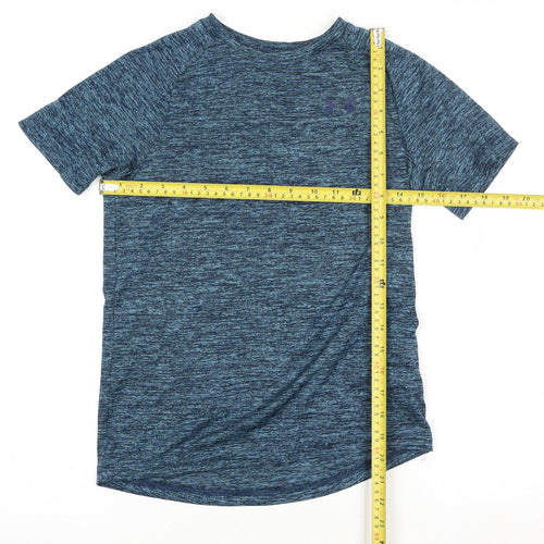 Under Armour Blue Teens M Loose Fit Active T-Shirt 100% Polyester
