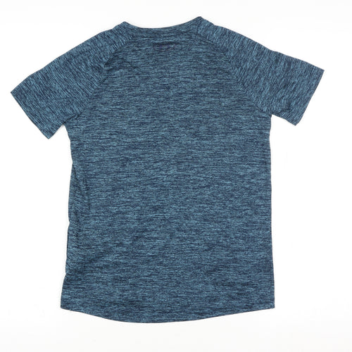 Under Armour Blue Teens M Loose Fit Active T-Shirt 100% Polyester