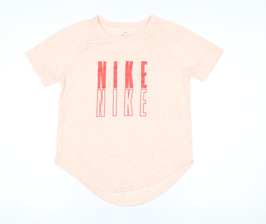 Nike Women's Pink Dri-FIT Short Sleeve Active T-Shirt Size L