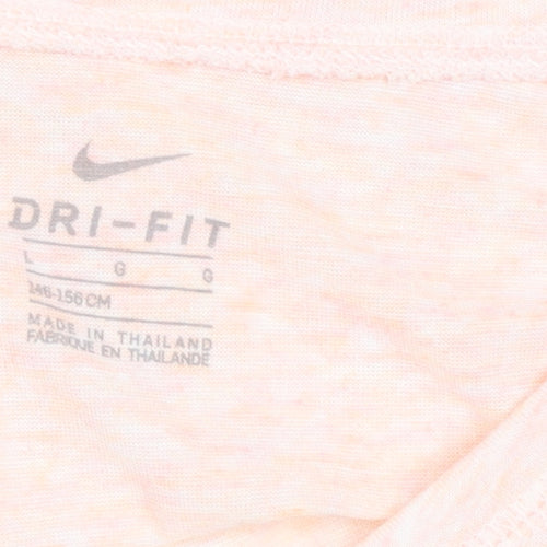 Nike Women's Pink Dri-FIT Short Sleeve Active T-Shirt Size L