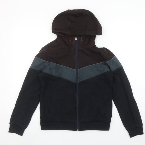 Le Coq Sportif Boys Multicoloured Full Zip Hoodie L Cotton Fleece