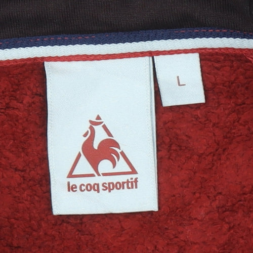 Le Coq Sportif Boys Multicoloured Full Zip Hoodie L Cotton Fleece