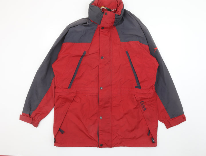 Regatta Men's Red Grey Waterproof Parka Jacket M 40in Outdoor Hiking