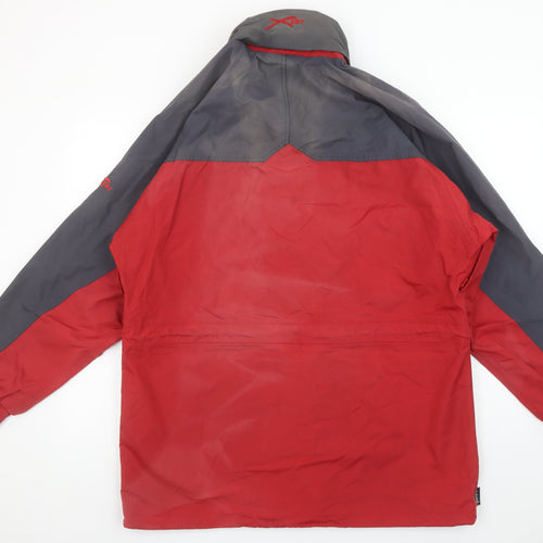 Regatta Men's Red Grey Waterproof Parka Jacket M 40in Outdoor Hiking