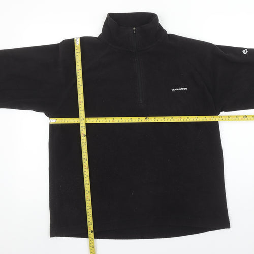 Craghoppers Men's Black Fleece 1/2 Zip Pullover Sweatshirt Size S