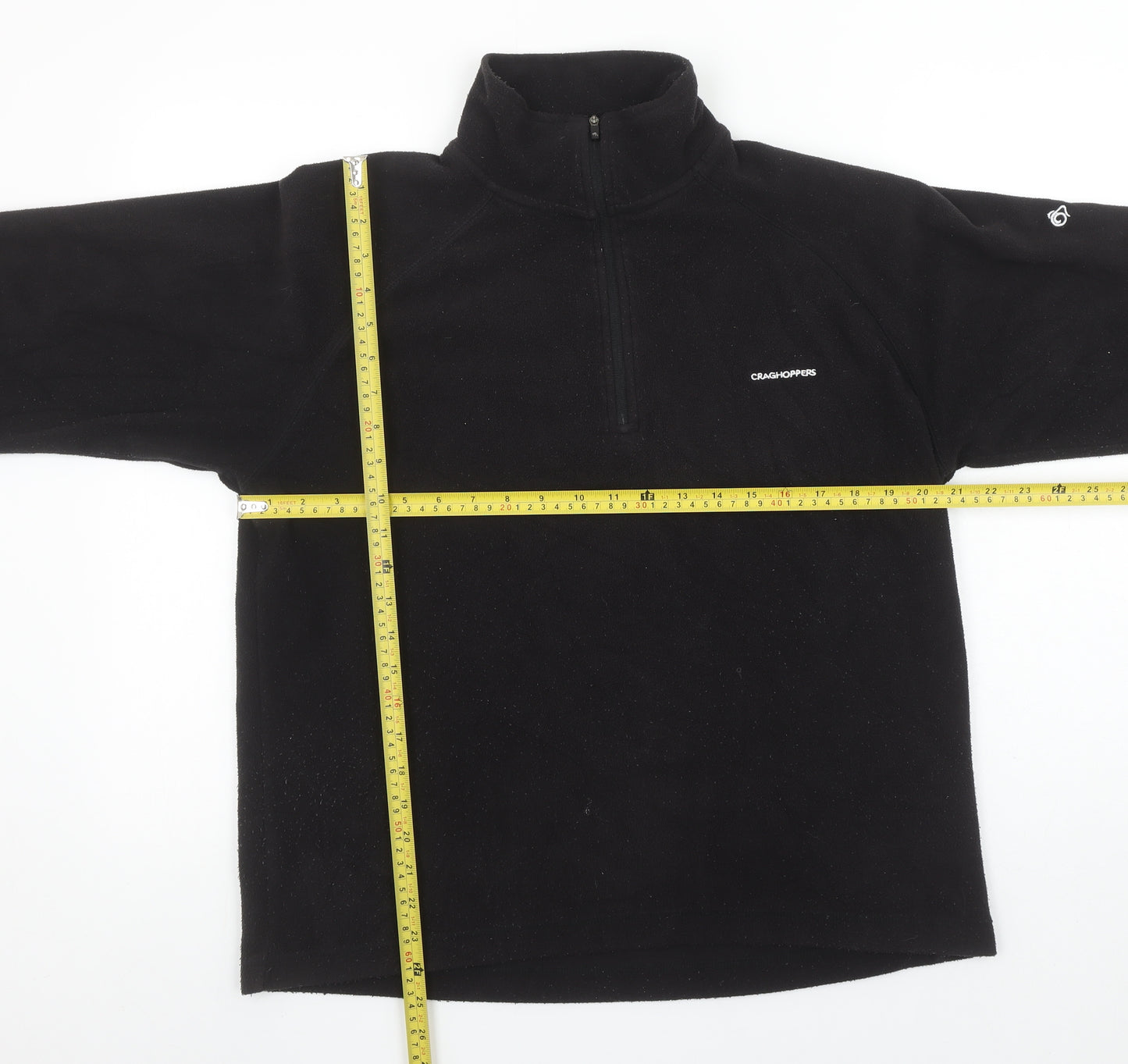 Craghoppers Men's Black Fleece 1/2 Zip Pullover Sweatshirt Size S