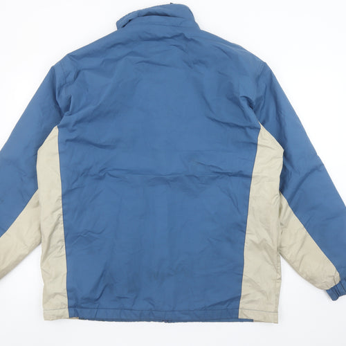 Australia Men’s Blue Windbreaker Jacket M Polyester Embroidered Logo