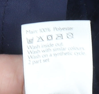 John Lewis Boys Blue Hooded Parka Coat 5-6 Years Water Resistant