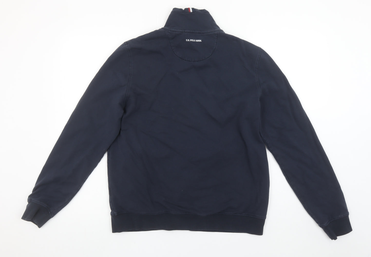 U.S. Polo Assn. Boys Blue Full Zip Sweatshirt XL Logo Classic Style