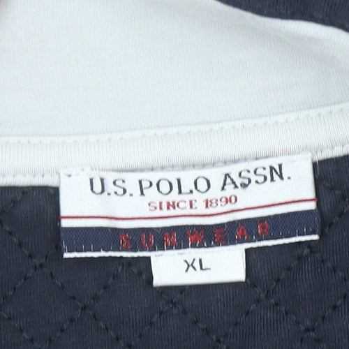 U.S. Polo Assn. Boys Blue Full Zip Sweatshirt XL Logo Classic Style