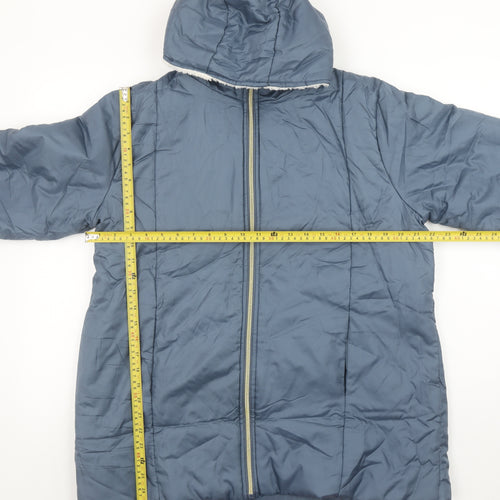 Nathalie Andersen Womens Blue M Hooded Puffer Jacket