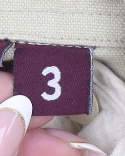 Roxy Women Beige Mid-Length Cotton Trench Coat Size 12