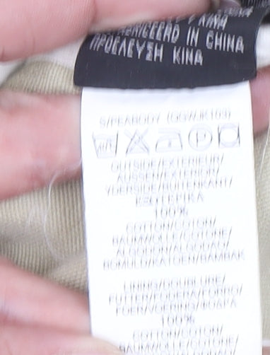 Roxy Women Beige Mid-Length Cotton Trench Coat Size 12