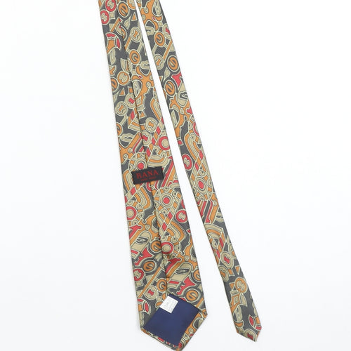 Rana Men's Multicoloured Geometric Handmade Polyester Tie