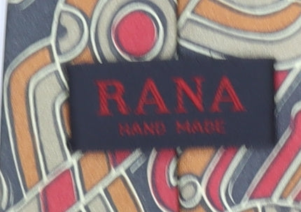 Rana Men's Multicoloured Geometric Handmade Polyester Tie