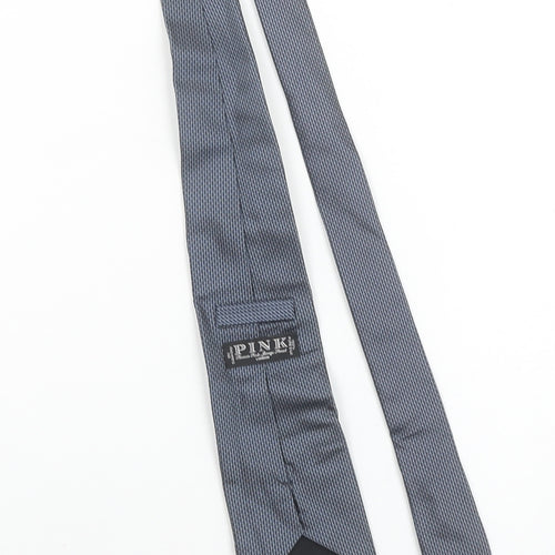 Thomas Pink Men's Grey Handmade Slim Silk Tie
