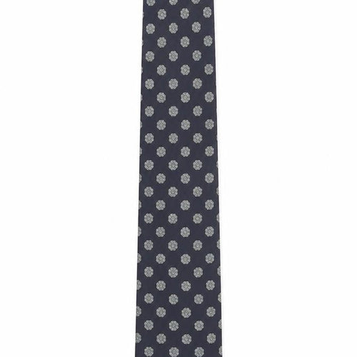 Trevelyan of Jermyn Street Men's Blue Pure Silk Patterned Tie