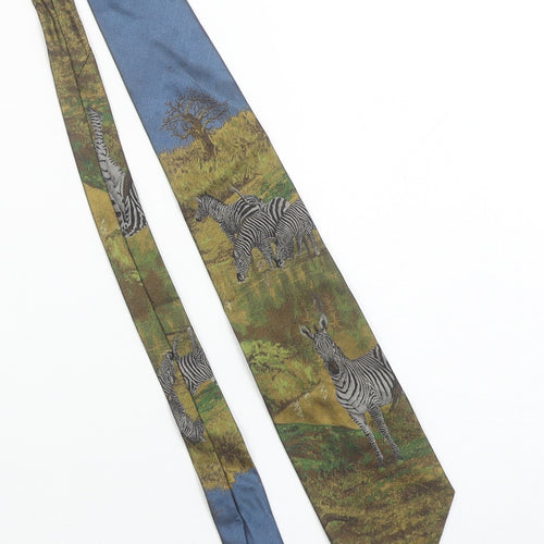 Rinaldo Carelli Men's Multicoloured Animal Print Silk Tie