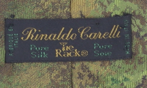 Rinaldo Carelli Men's Multicoloured Animal Print Silk Tie