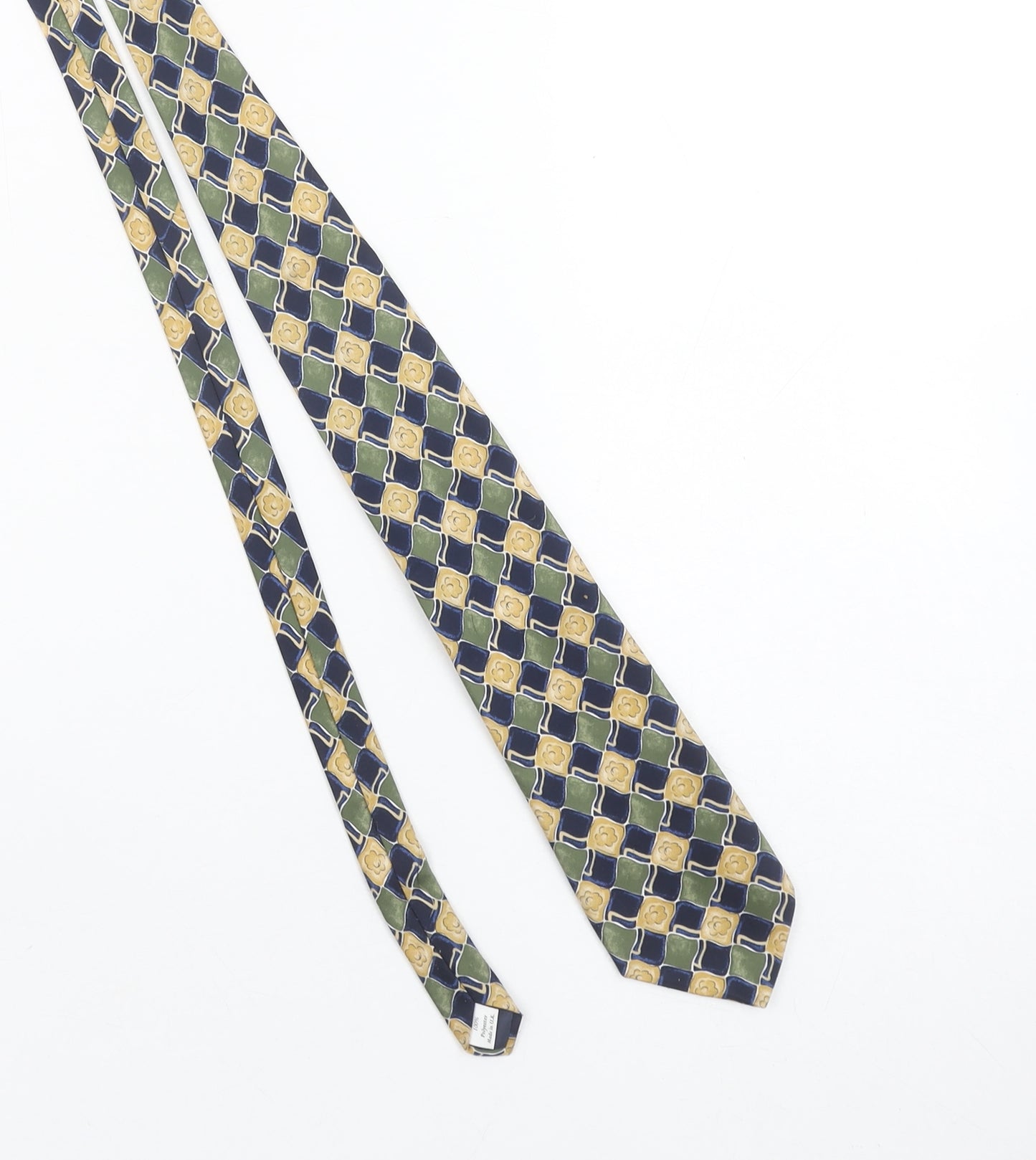 Burton Menswear Multicoloured Geometric Pointed Tie Polyester One Size